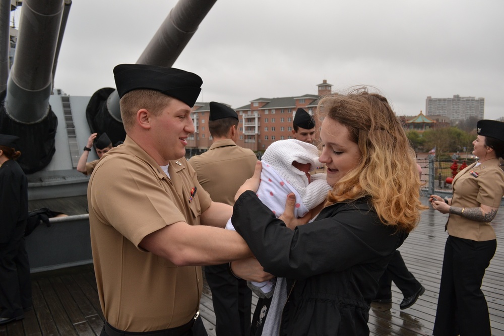 Re-enlistment ceremony