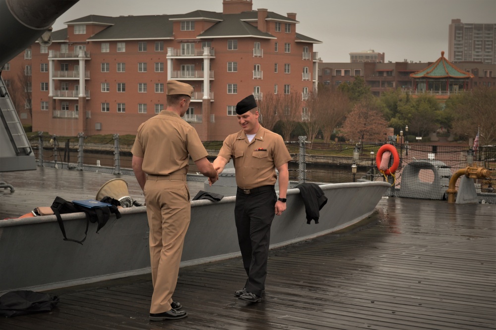 Re-enlistment ceremony