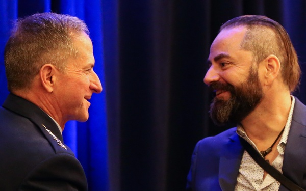 Gen. Goldfein reunites with pararescueman before Spaatz Association keynote
