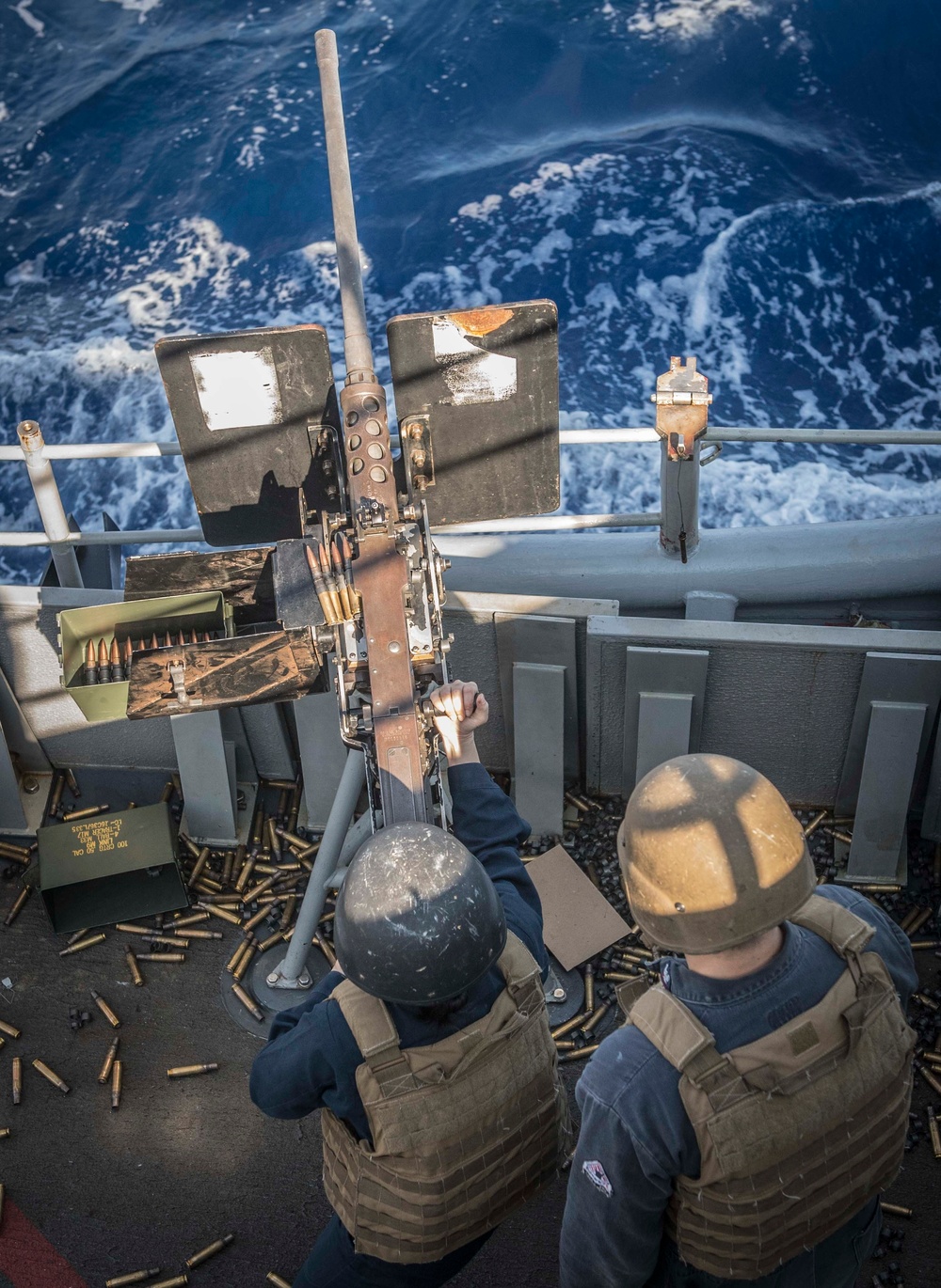 USS Chancellorsville Crew-Served Weapons Shoot