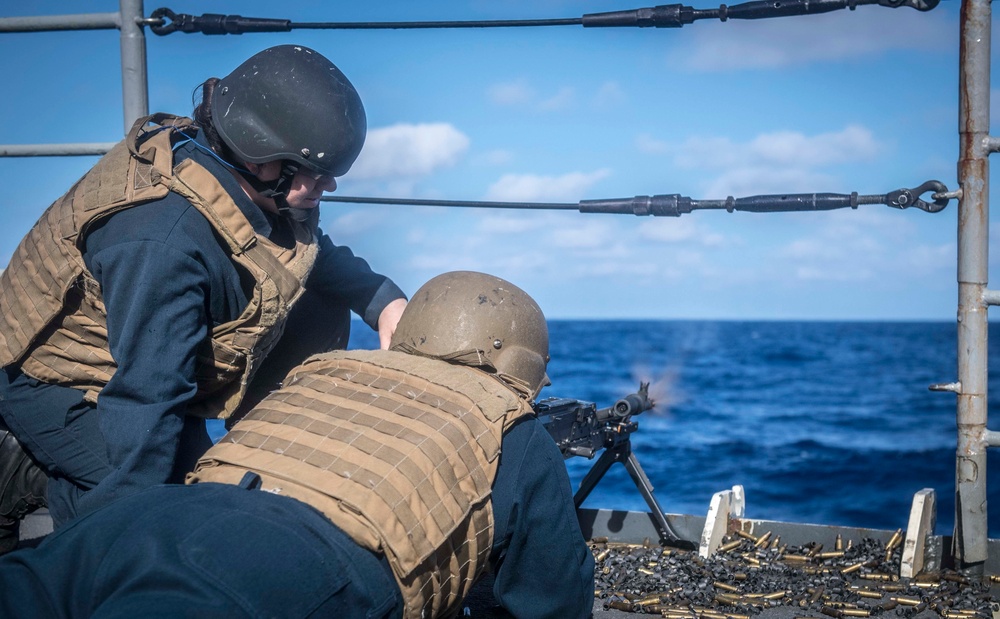 USS Chancellorsville Crew-Served Weapons Shoot