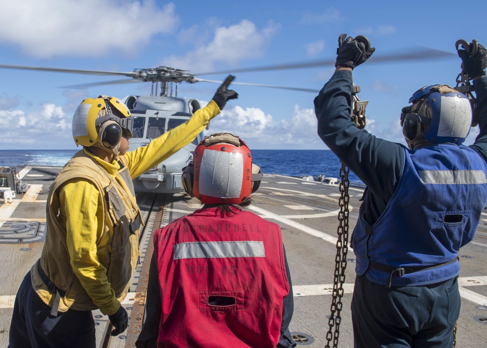 USS McCampbell Flight Operations