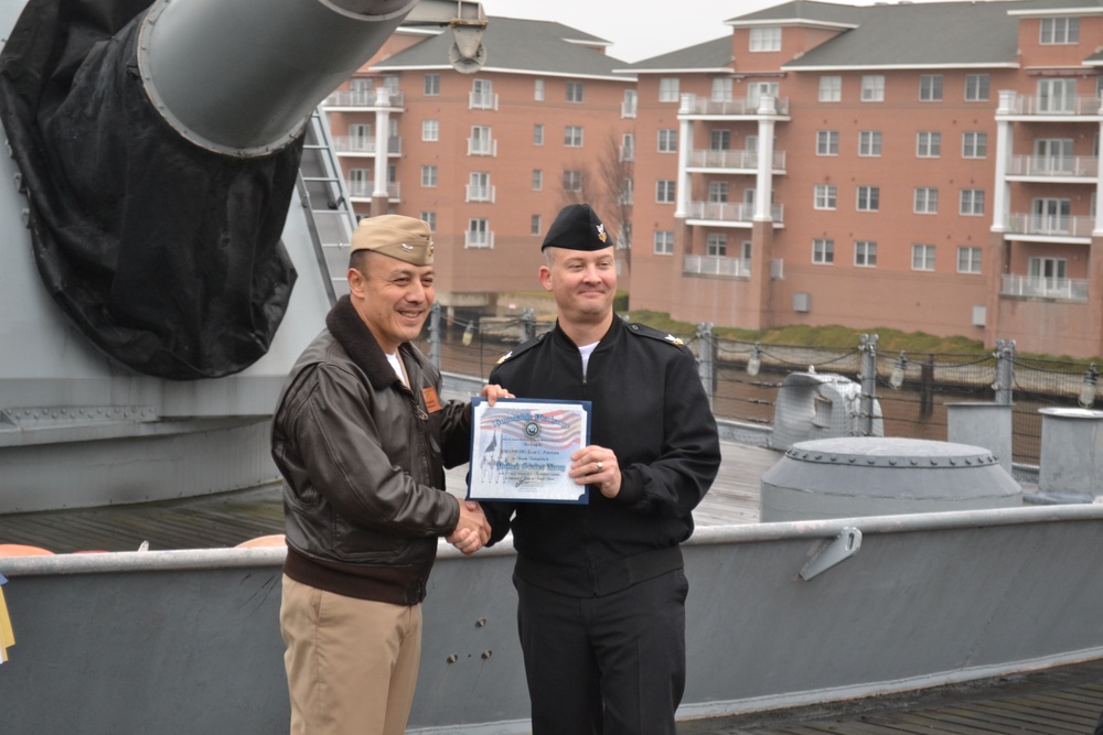 Re-enlistment ceremony