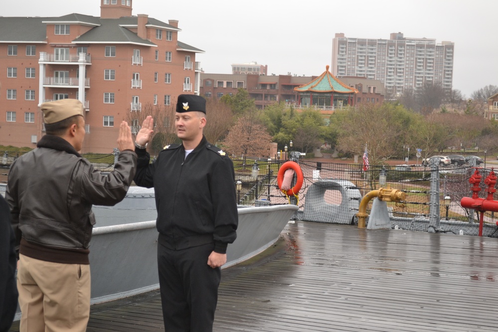 Re-enlistment ceremony