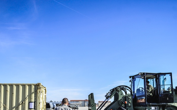 Gear ready for loading