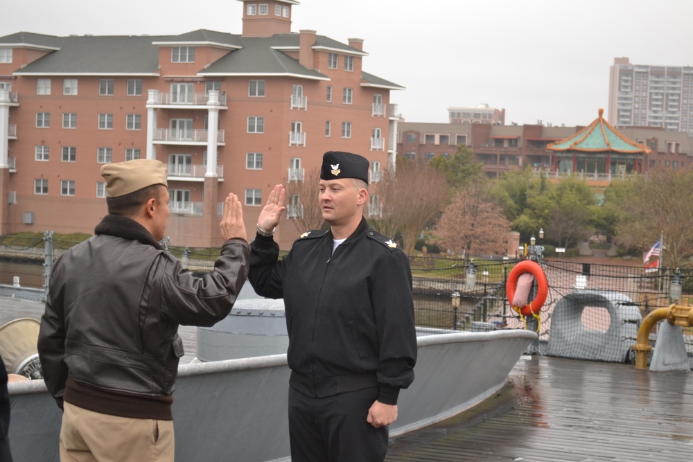 Re-enlistment ceremony