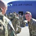 Paratrooper before loading aircraft