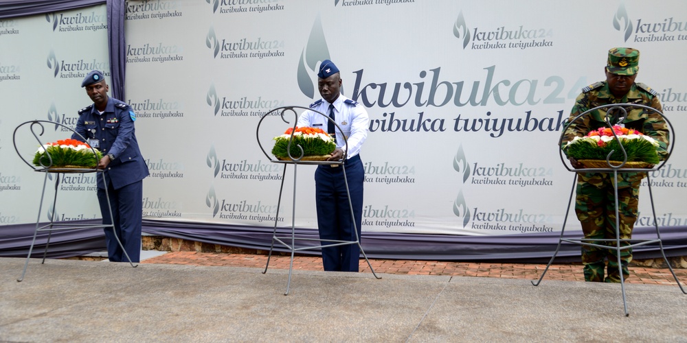 APF Rwanda participants pay respect at Kigali Genocide Memorial