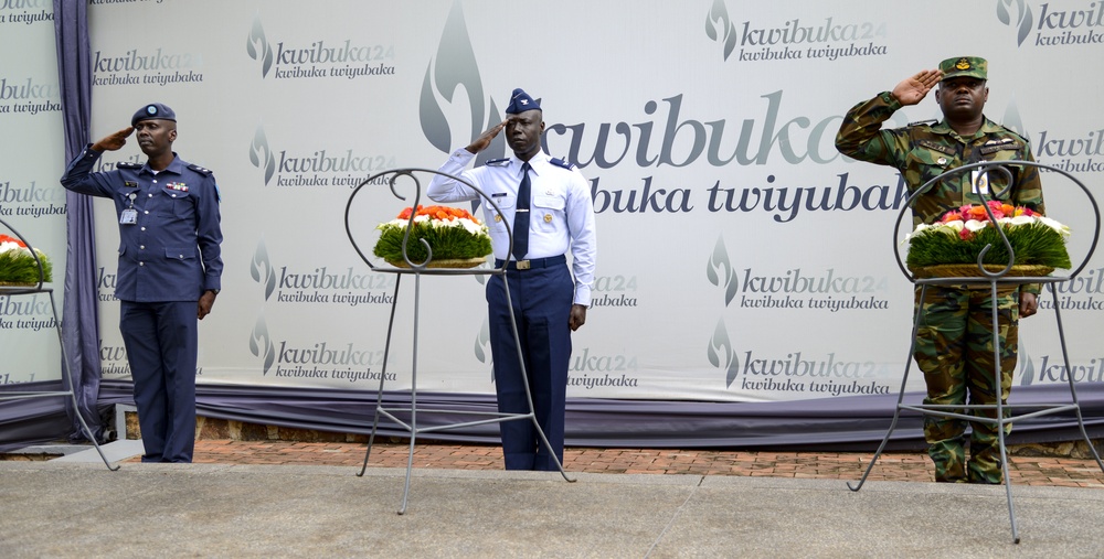 APF Rwanda participants pay respect at Kigali Genocide Memorial