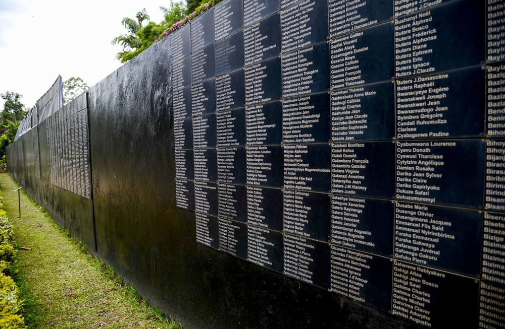 APF Rwanda participants pay respect at Kigali Genocide Memorial