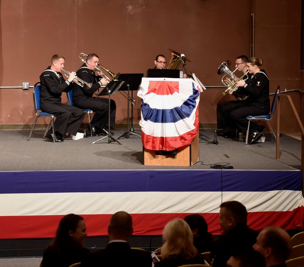 U.S. Fleet Forces Band's Brass Quintet performance.