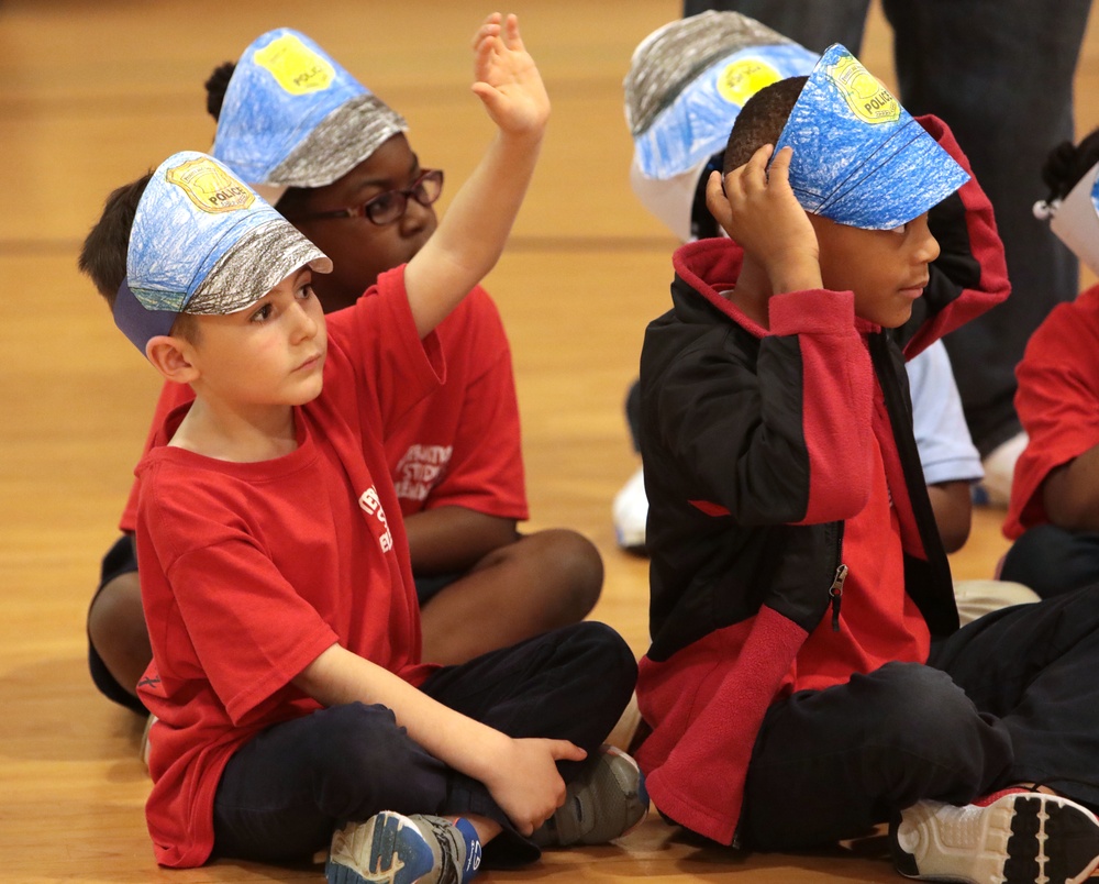 Marine Corps Logistics Base Police &amp; Fire visit school