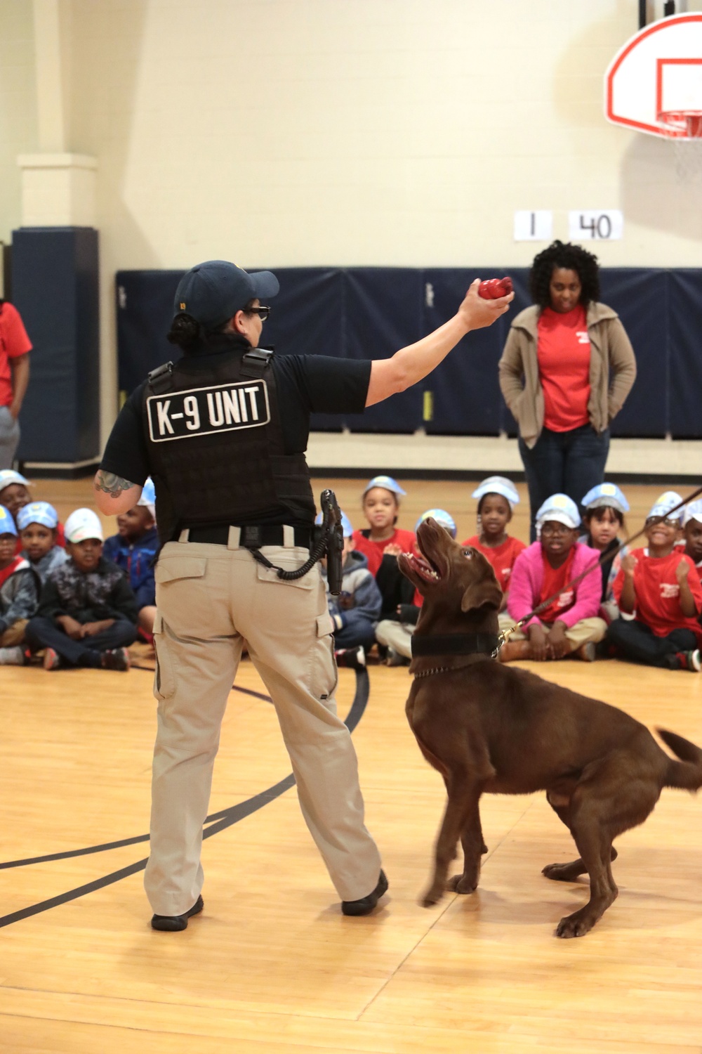 Marine Corps Logistics Base Police &amp; Fire visit school