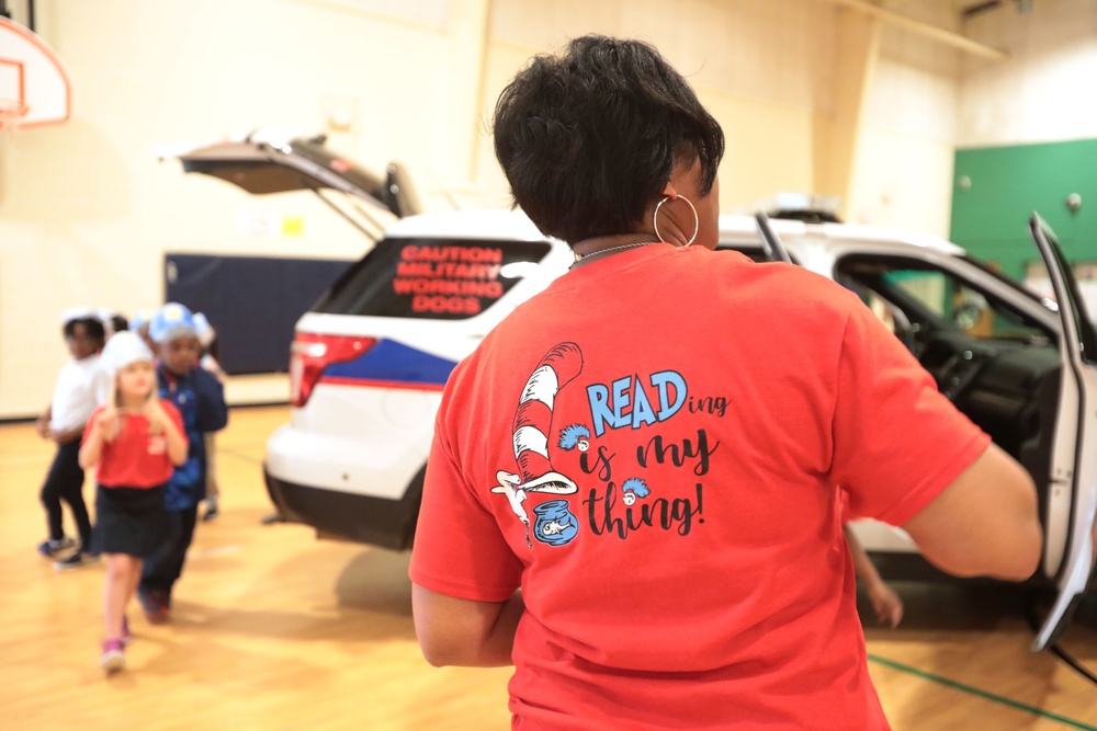 Marine Corps Logistics Base Police &amp; Fire visit school