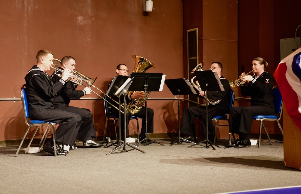 U.S. Fleet Forces Band's Brass Quintet performance.