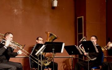 U.S. Fleet Forces Band's Brass Quintet performance.