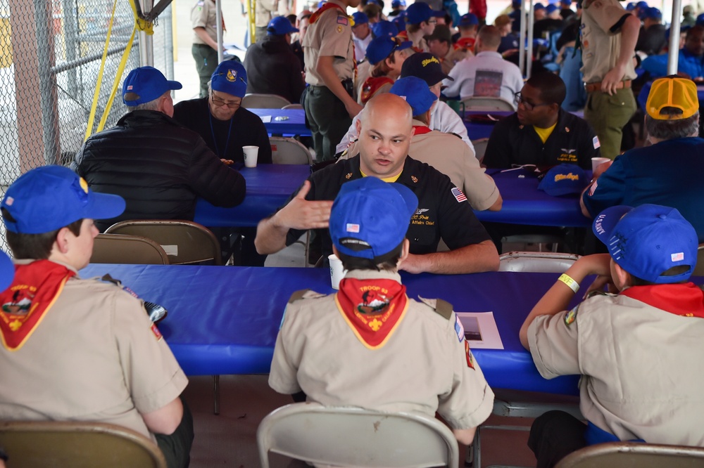 Blue Angels Perform Training Flight for Scouts