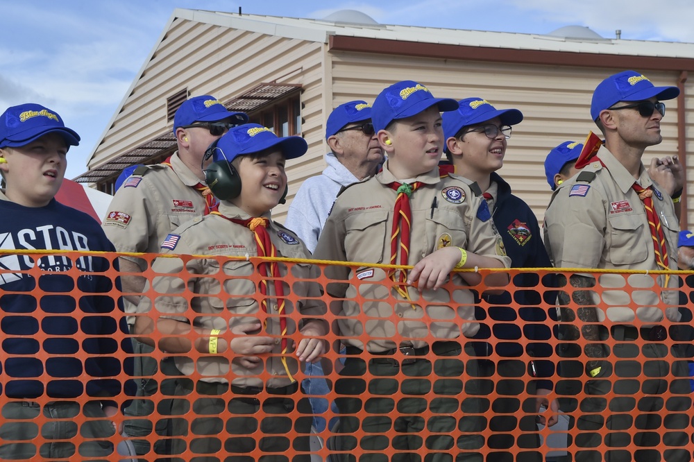 Blue Angels Perform Training Flight for Scouts