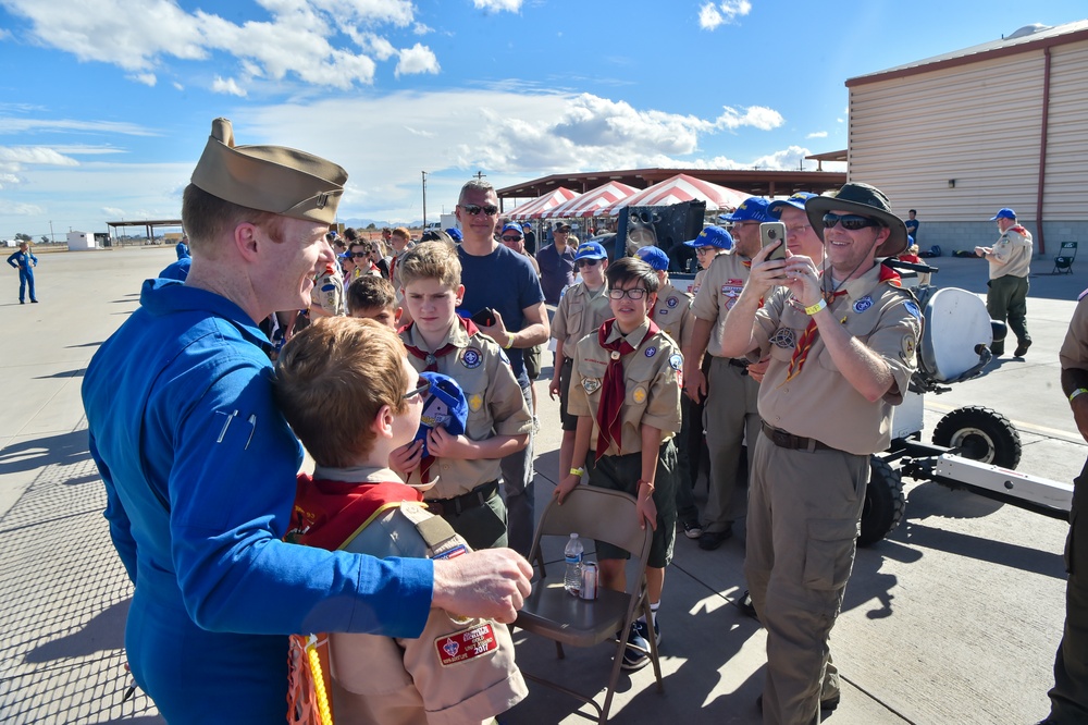 Blue Angels Perform Training Flight for Scouts