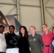 Gen Jeannie Leavitt with Captain Marvel cast at Edwards AFB