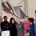 Gen Jeannie Leavitt with Captain Marvel cast at Edwards AFB