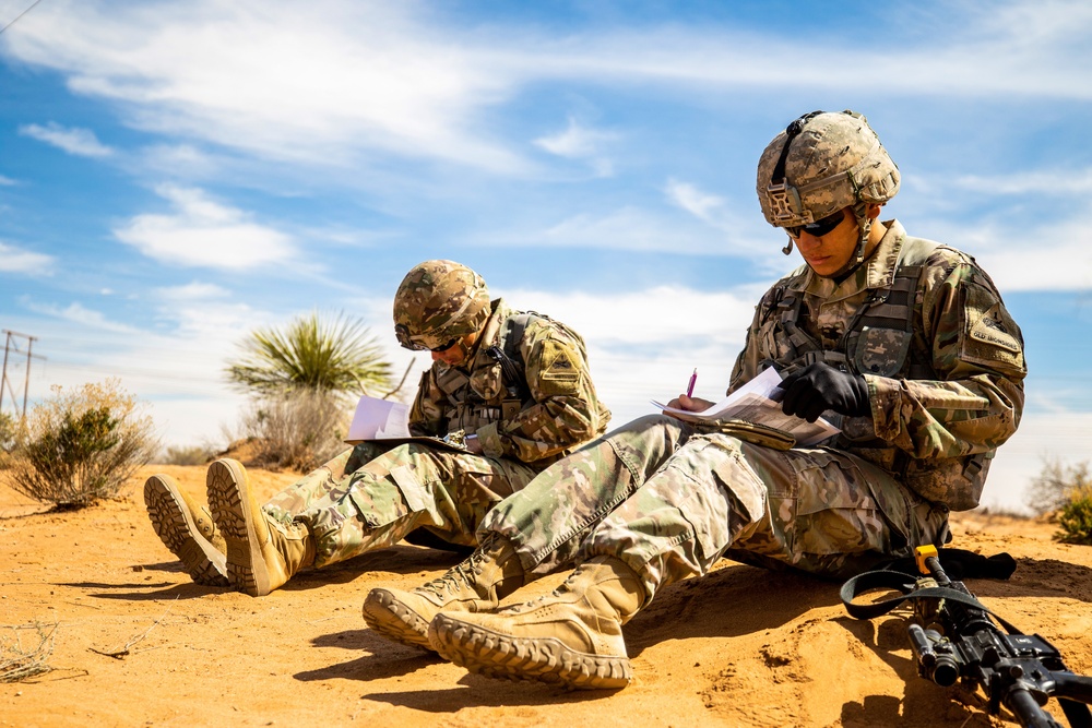 Land navigation key for Expert Infantryman Badge testing