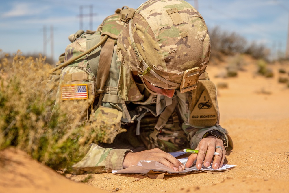 Land navigation key for Expert Infantryman Badge testing