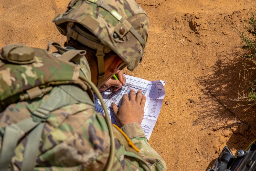 Land navigation key for Expert Infantryman Badge testing