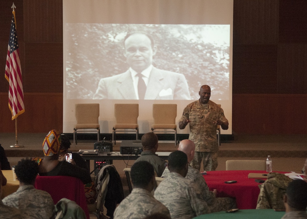 Black History Month potluck brings base together