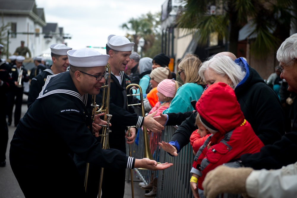 Navy Week Sailors in Mobile Mardi Gras Parade