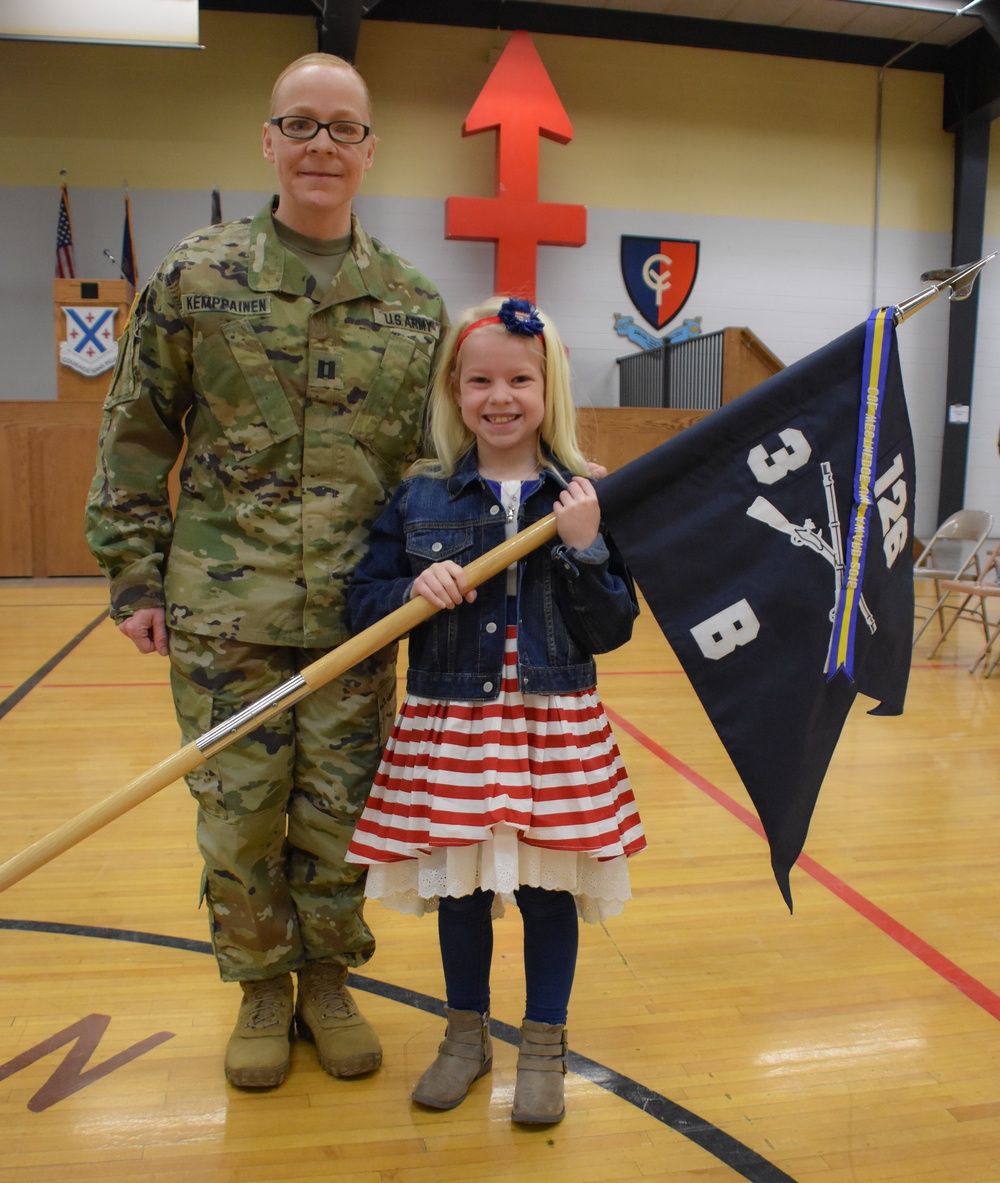 Infantry Commander and her daughter