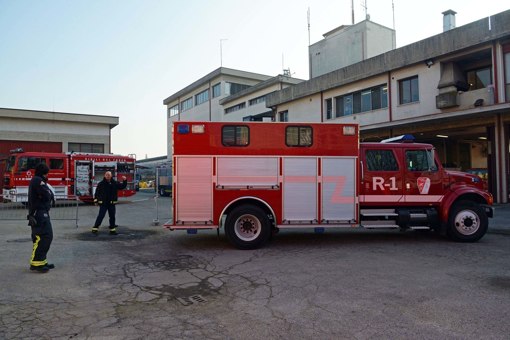 USAG FIRE DEPARTMENT and VIGILI DEL FUOCO DI VICENZA , Interior Firefighter Rescue, 28 feb 2019