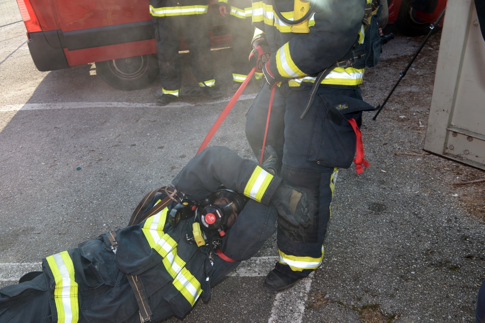 USAG FIRE DEPARTMENT and VIGILI DEL FUOCO DI VICENZA Interior Firefighter Rescue, 28 feb 2019