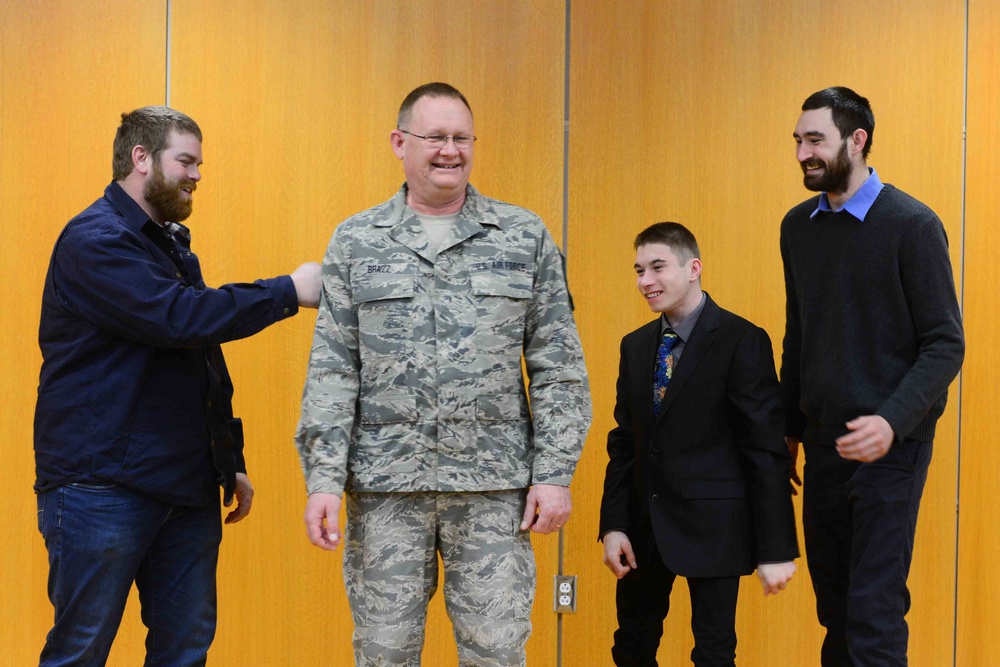 Chief Master Sgt. Douglas Brazz Promotion