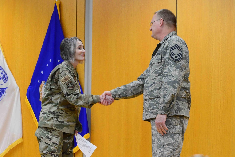 Chief Master Sgt. Douglas Brazz Promotion