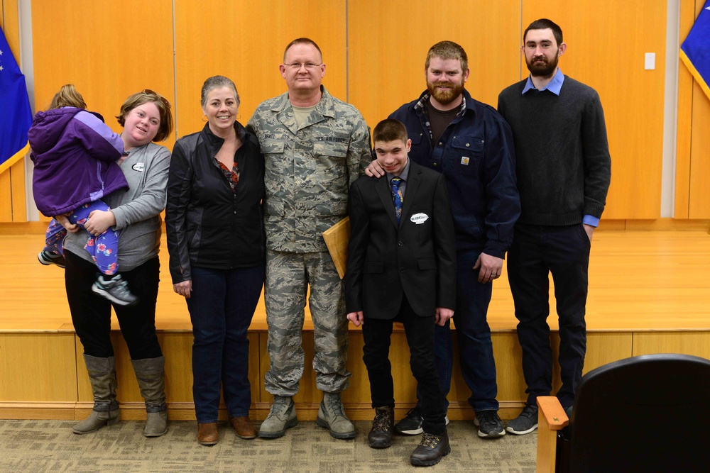 Chief Master Sgt. Douglas Brazz Promotion