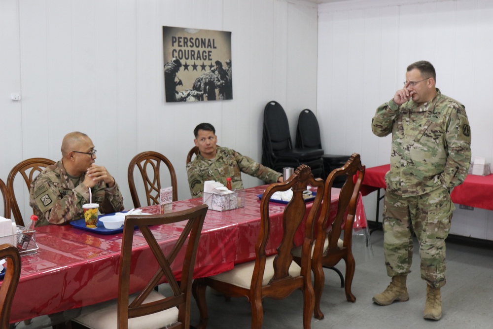 335th Signal Command (Theater) (Provisional) Chief of Staff hosts lunch and learn with U.S. Army Central Soldiers