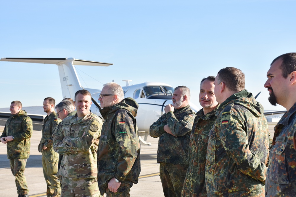 German partners visit Clay Kaserne