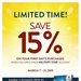 Spring Savings! Exchange Shoppers Save 15 Percent with New MILITARY STAR Accounts March 7 to 21