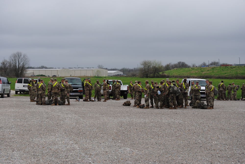 U.S. Army barge operation at Central Louisiana Regional Port