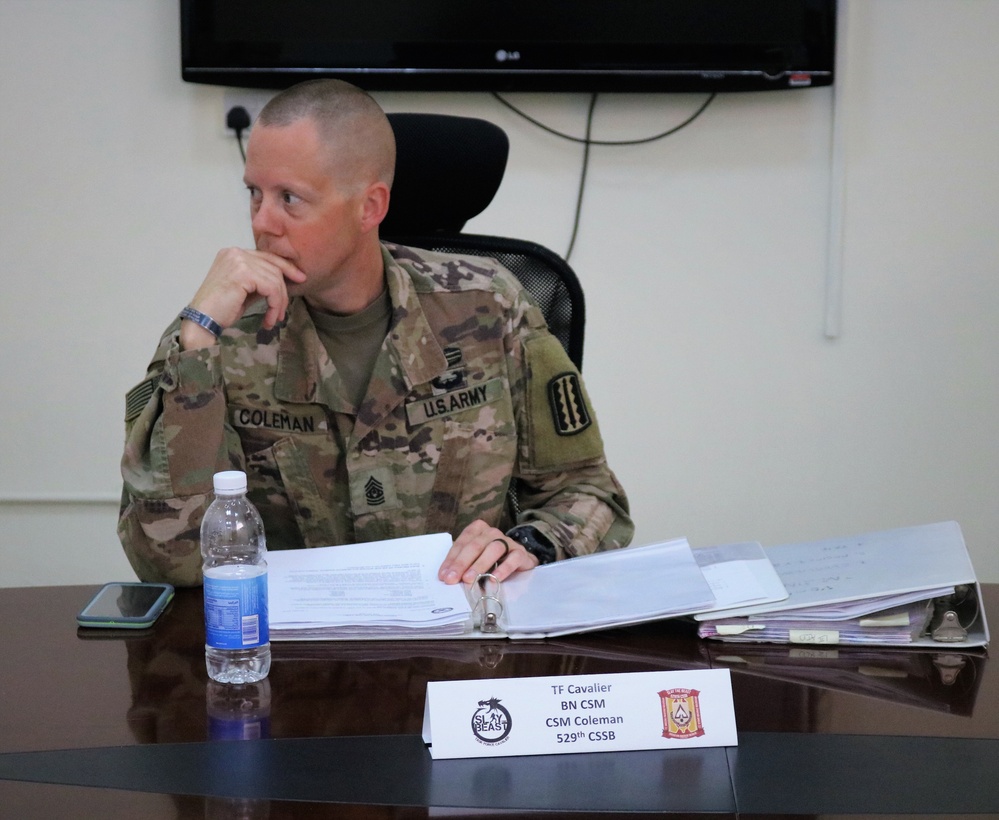 Task Force Cavalier February Soldier of the Month Event