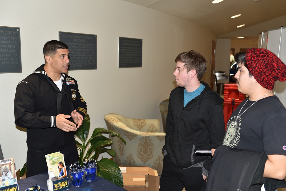 Navy Band, NRD San Antonio spread Navy Awareness at Texas Lutheran, Baylor Universities