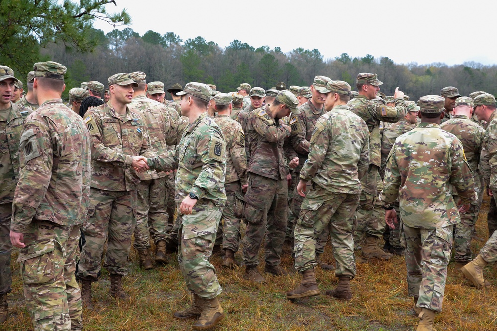 Expert Infantryman’s Badge Awards ceremony