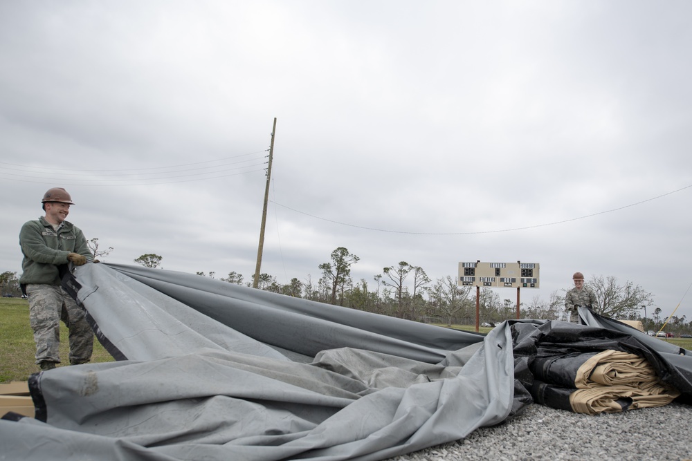 Tyndall Tent City gets torn down