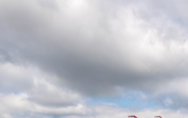 Thunderbirds flyover Captain Marvel premiere