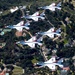 Thunderbirds flyover Captain Marvel premiere