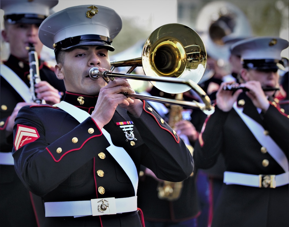 Marines participate in Mardi Gras 2019