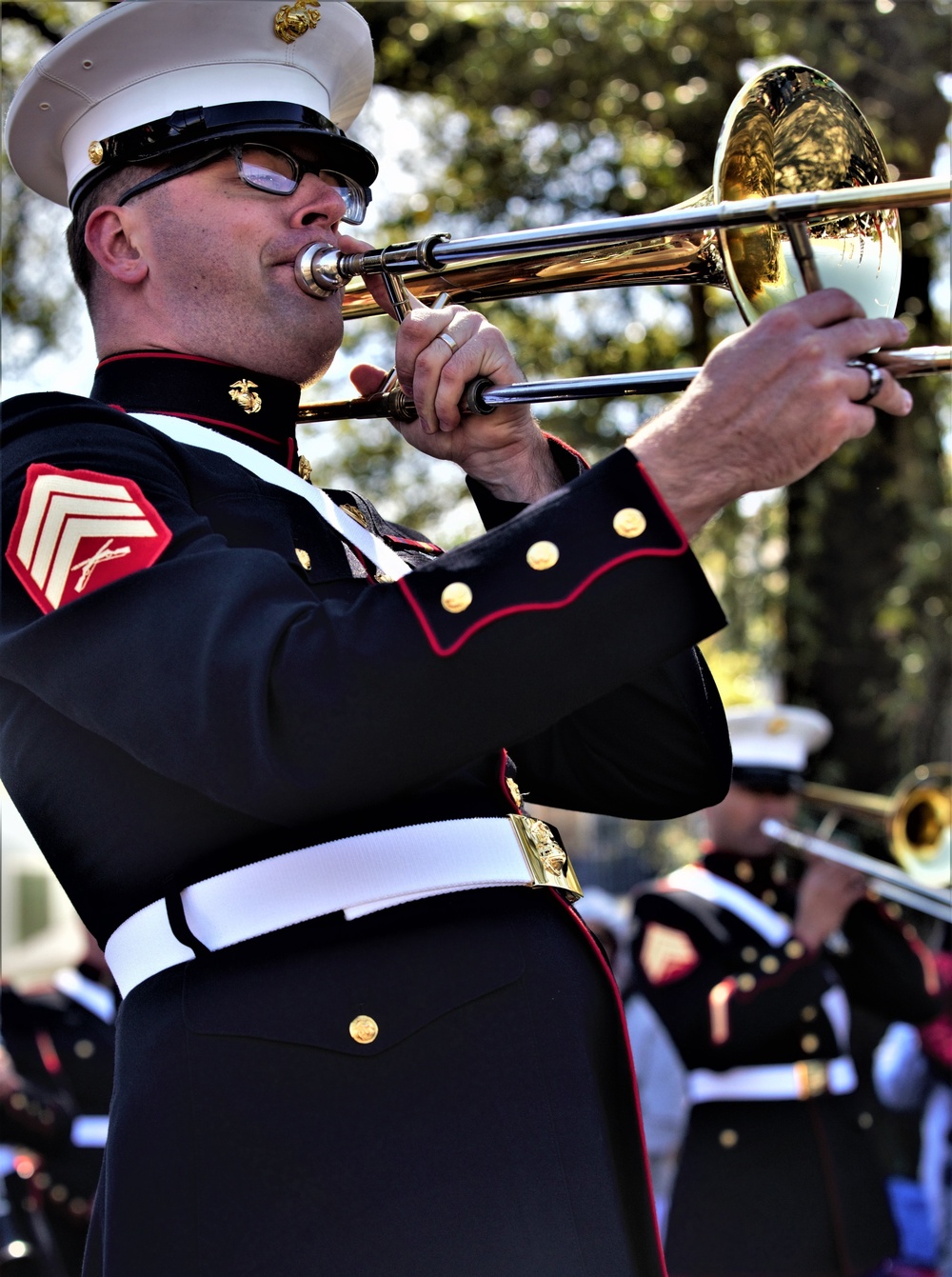 Marines participate in Mardi Gras 2019