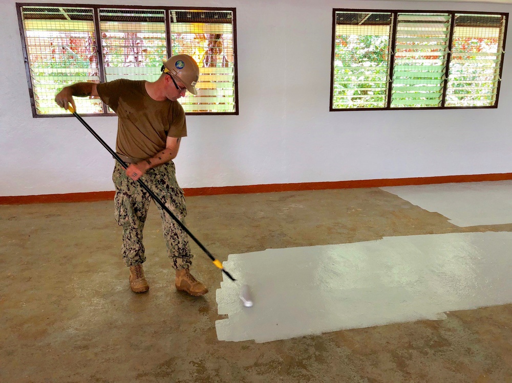 Seabees Renovated Pohnpei Elementary School