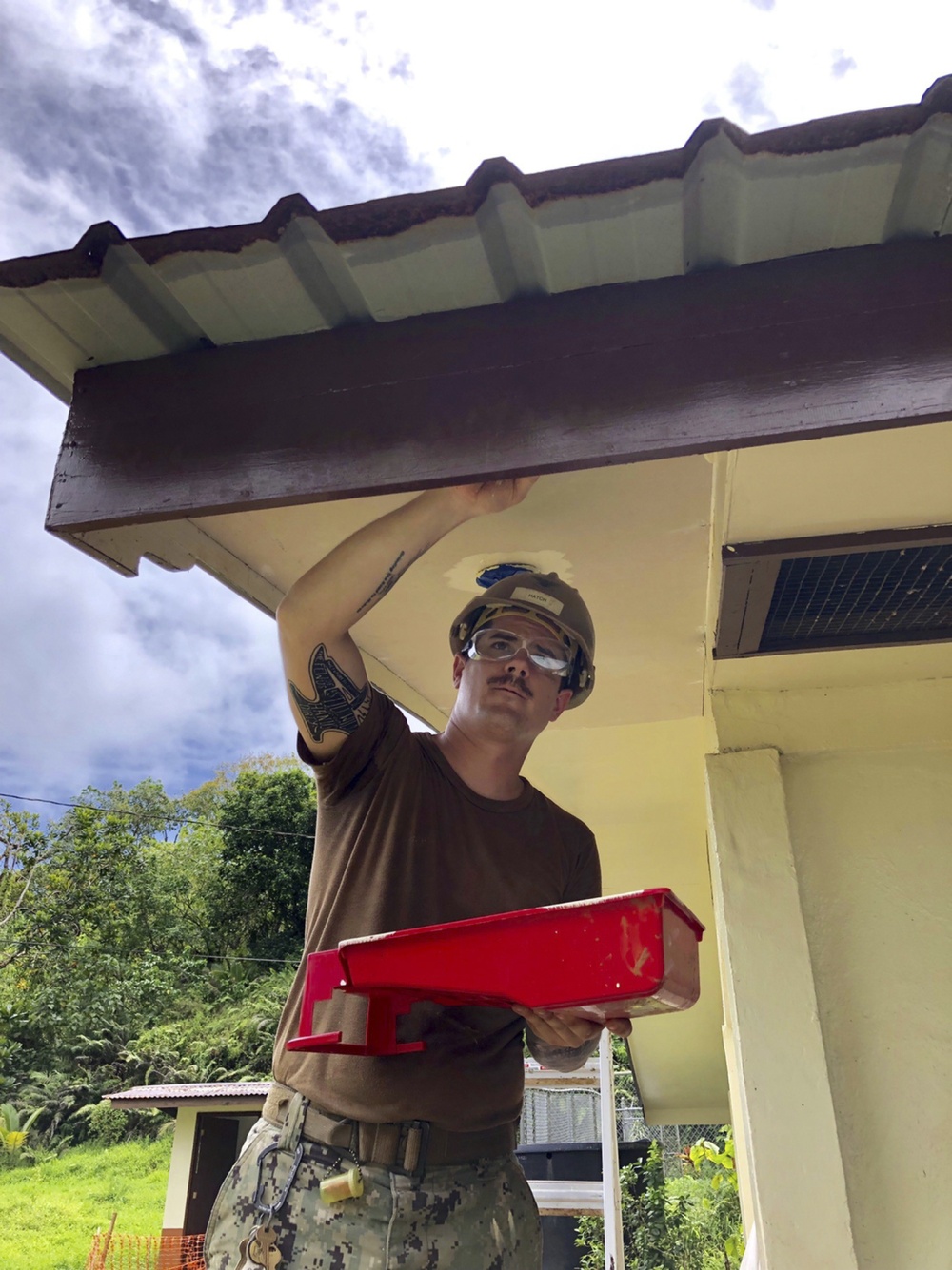 Seabees Renovated Pohnpei Elementary School